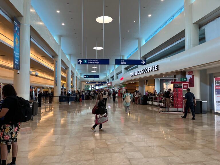 Terminal 3 exterior at Cancun International Airport, Quintana Roo, Mexico