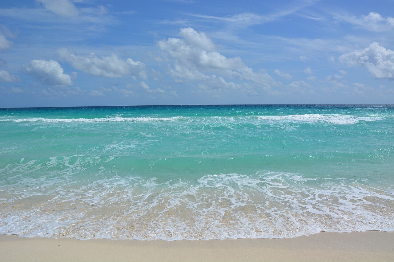 White sand beach in Cancun, Quintana Roo