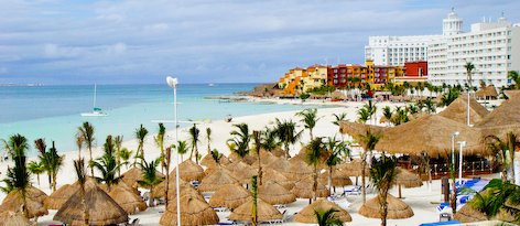 View of Cancún, Quintana Roo, Mexico