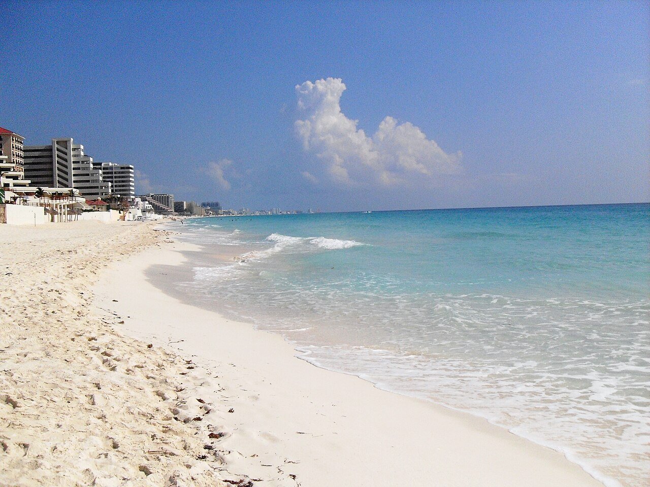 Southern end of the Cancun Hotel Zone near Punta Nizuc
