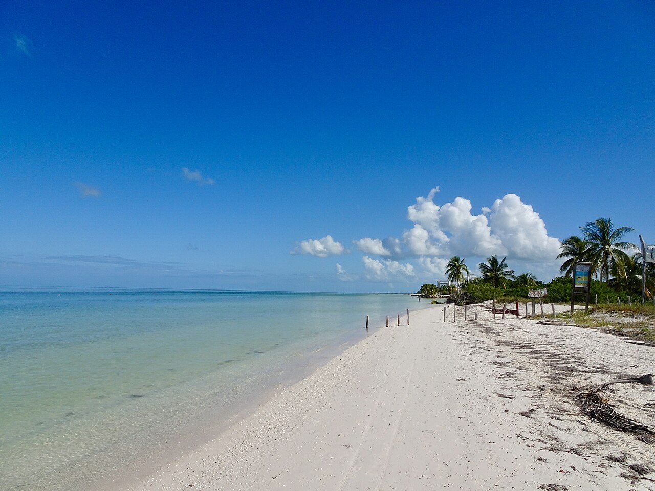 Sandy street in the village on Isla Holbox, Quintana Roo