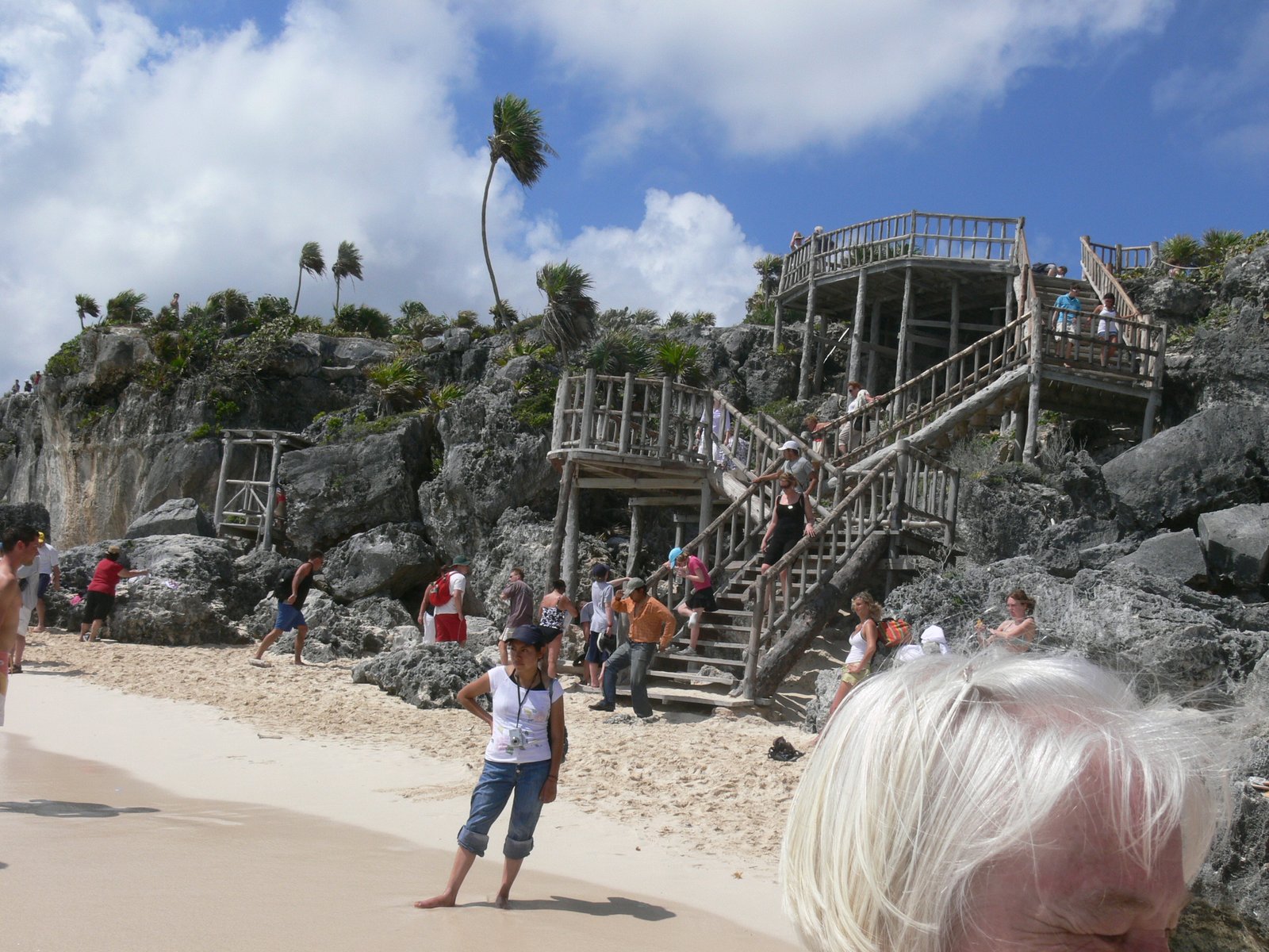 Tulum beach Caribbean turquoise waters white sand shore Mexico