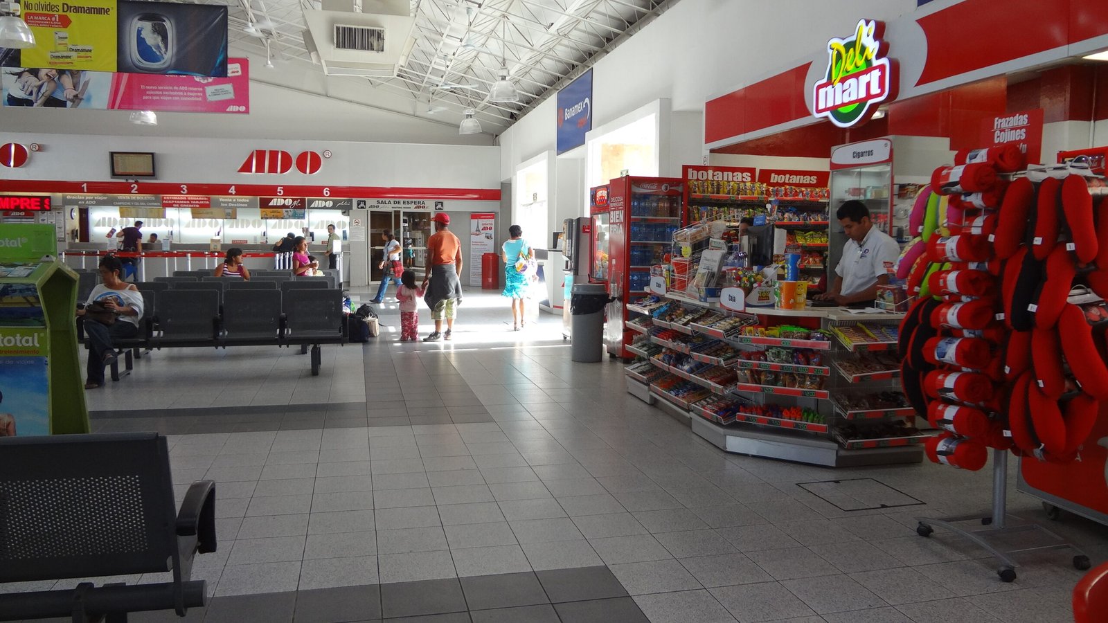 ADO bus station building in Mérida, Mexico