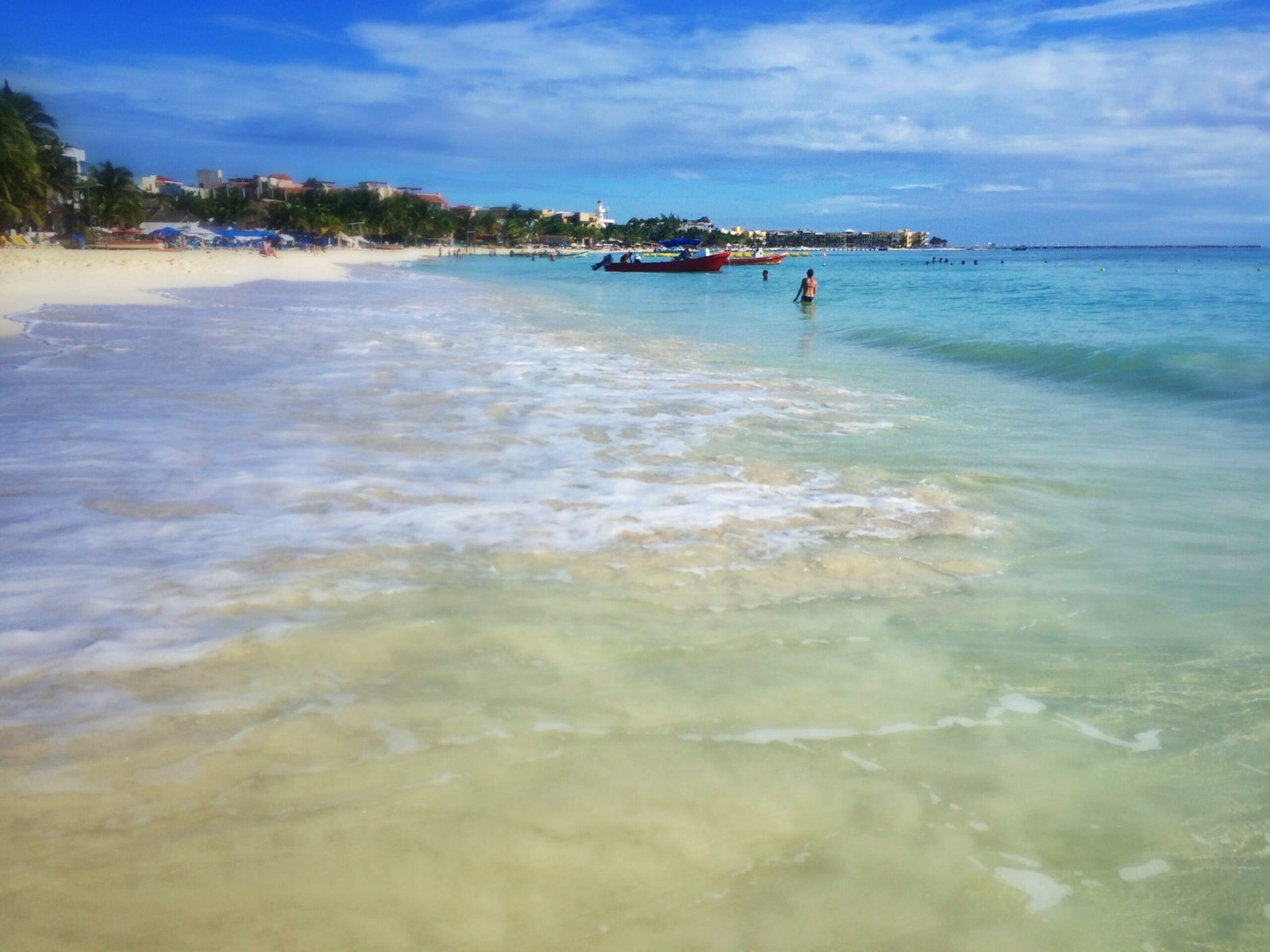 Coastline view in Playa del Carmen