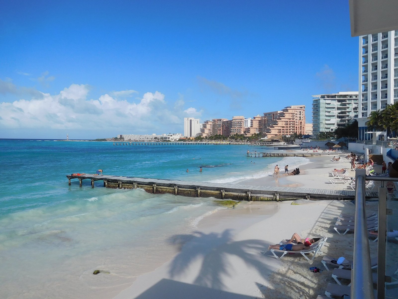 Boulevard Kukulcan in the Hotel Zone of Cancun, Quintana Roo, Mexico