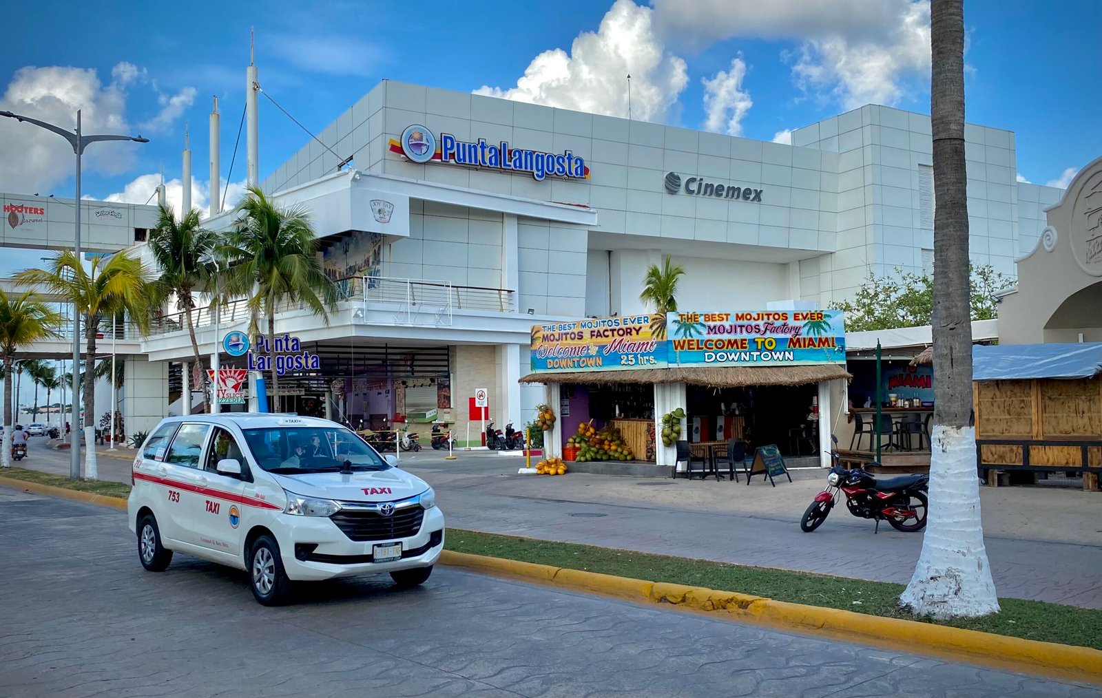 Waterfront area of San Miguel de Cozumel near Punta Langosta